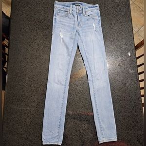 Aeropostale Aero Low Rise Size 00 Reg Distressed Blue Jeans